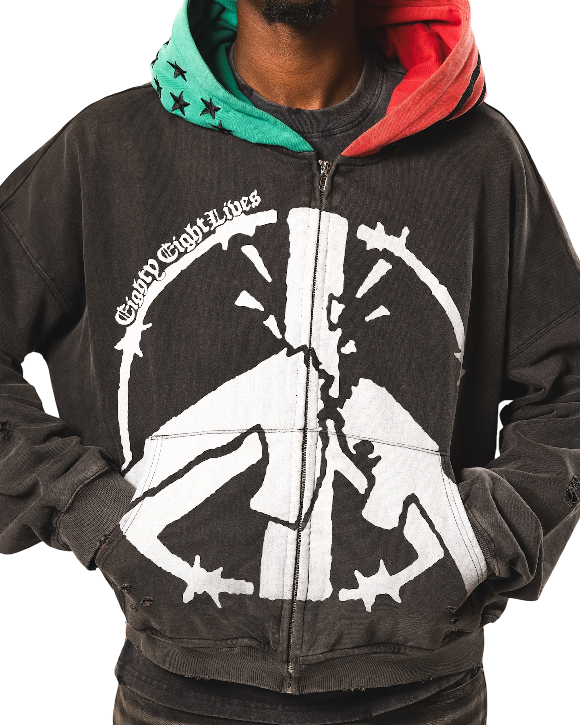 “Anti-war” Zip Up